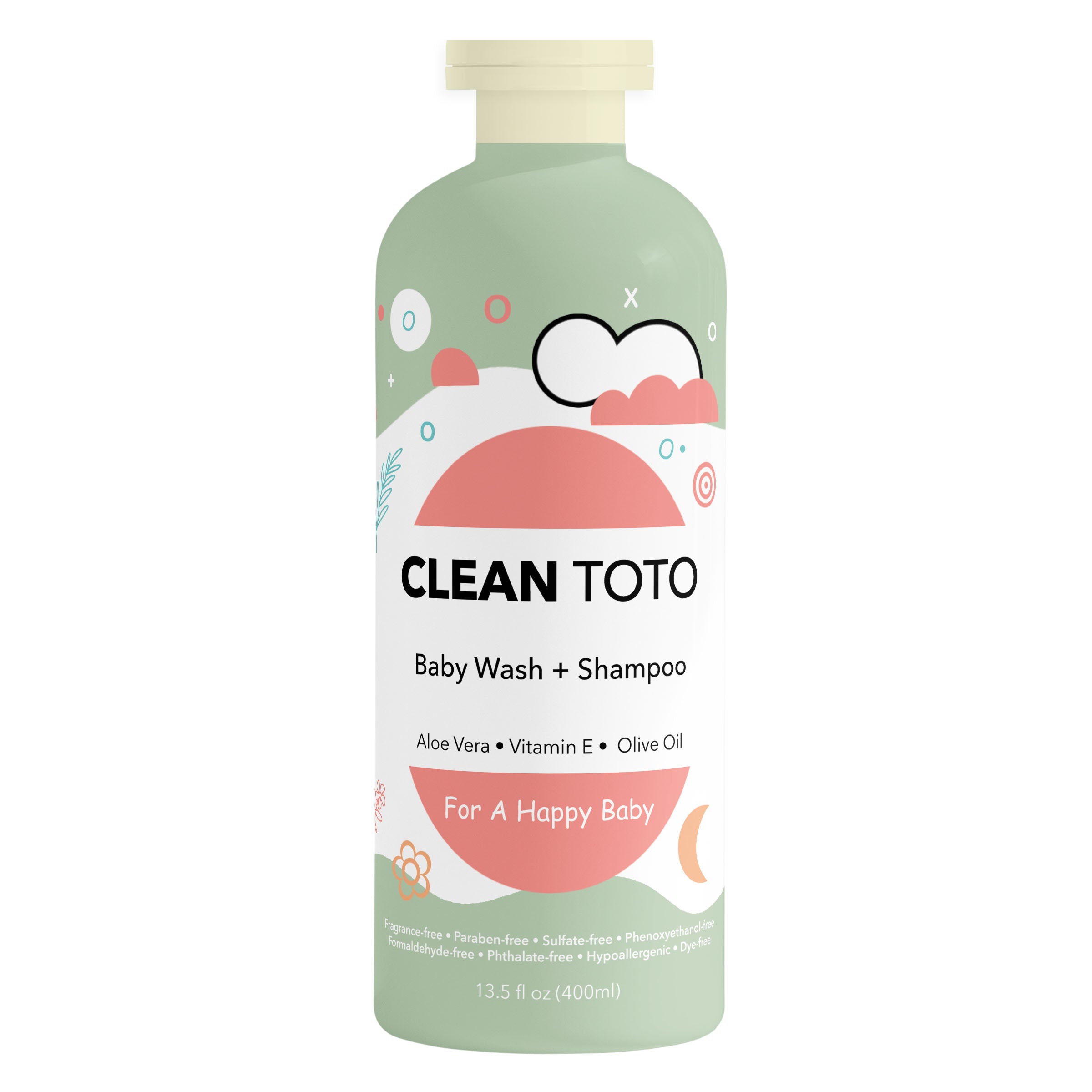 Baby Wash + Shampoo (Unscented)